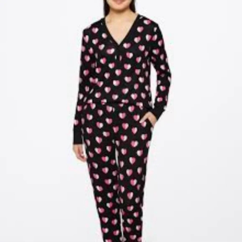 Kate Spade New York Sweater Knit Notch women's Pajamas Two piece Size Small
